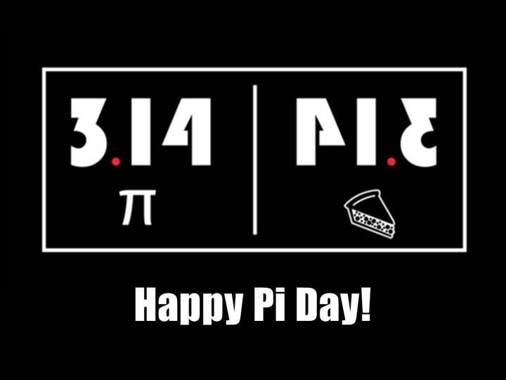 a graphic representation of a pun for march 3.14 or pie day