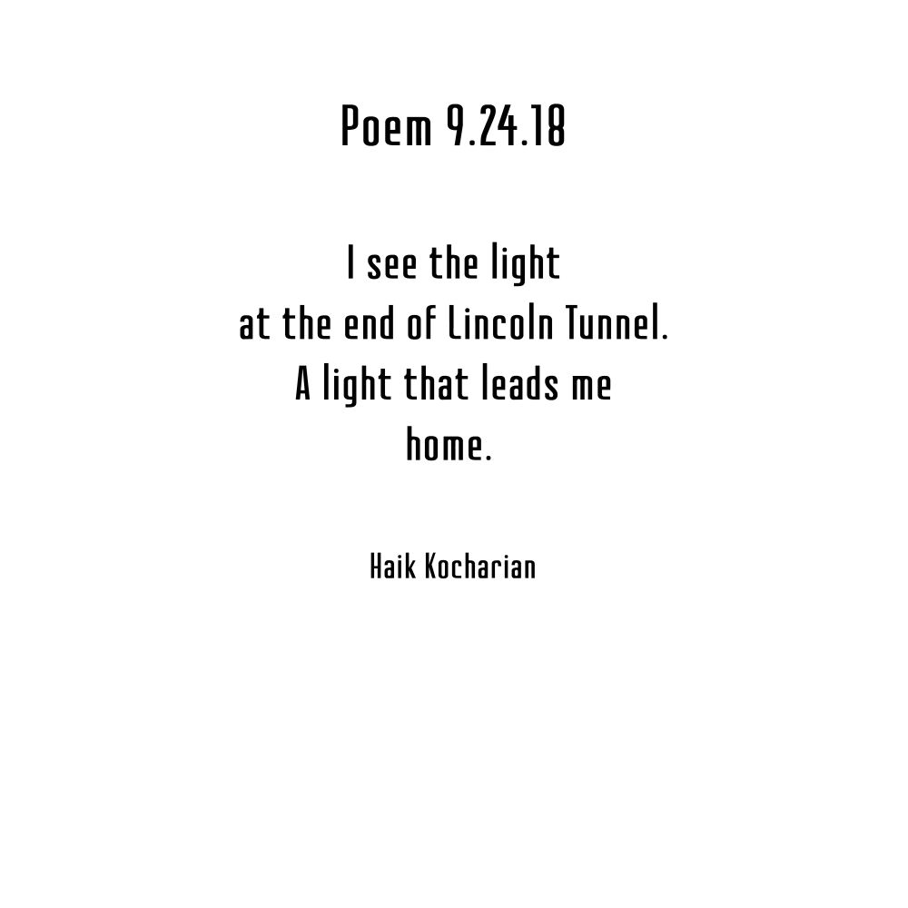 Poem 9.24.18 - Haik Kocharian poetry project | OpenSea