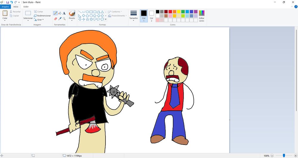 ms paint doodle.