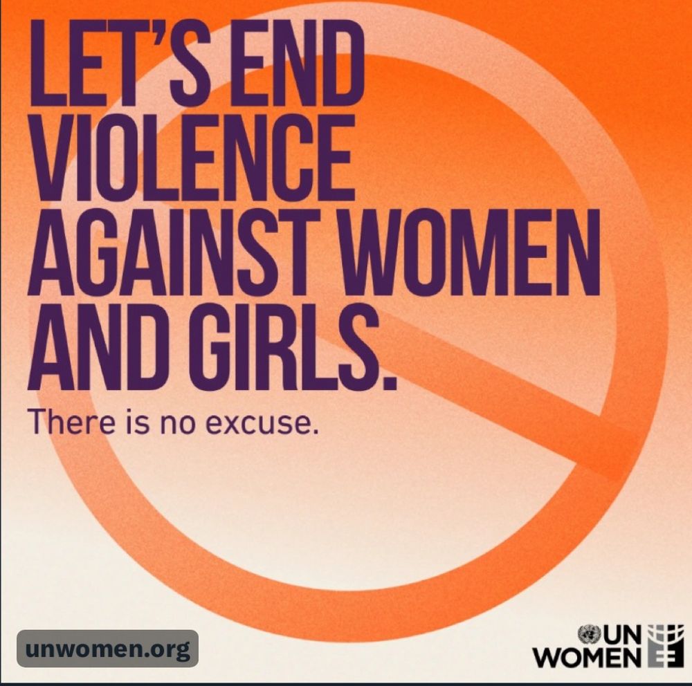 Photo saying Let’s end violence against women and girls 