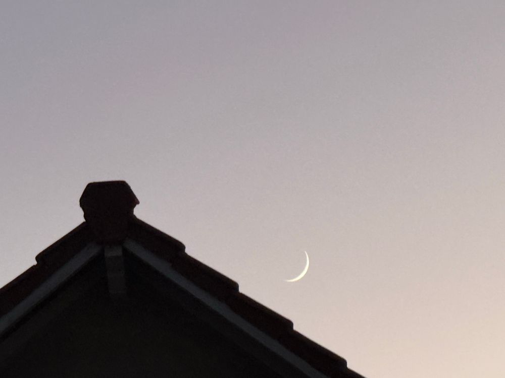 Voici le premier croisant visible sur la droite de ce faîtage. 