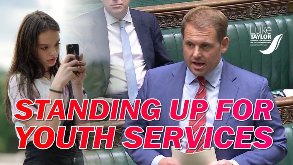 Luke Taylor MP on standing up for Youth Services