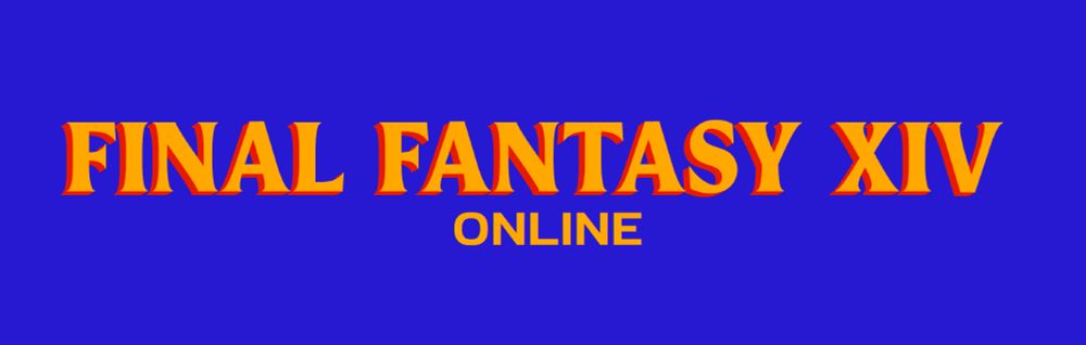 The text "Final Fantasy XIV Online" in the style of the Zohran ad campaign