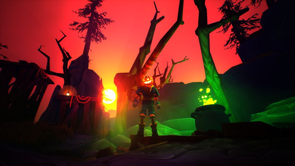 screenshot of the vidya game "pumpkin jack"