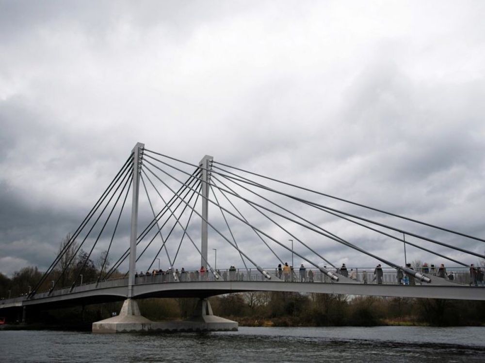 Essen: Die neue Kampmannbrücke über die Ruhr ist eröffnet