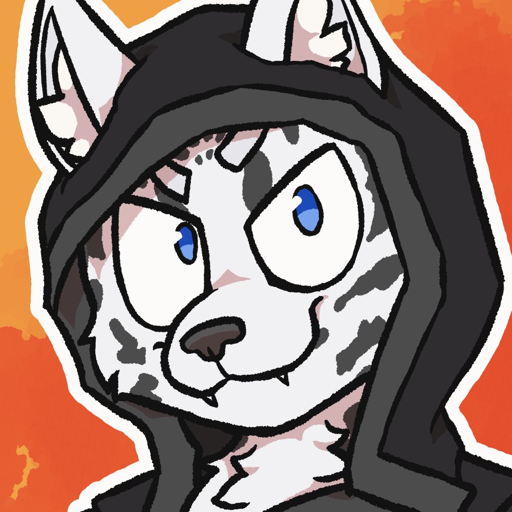 Digital illustrated icon of an anthropormophic character with a "boiling" animated effect. Commissioned by MageMantis