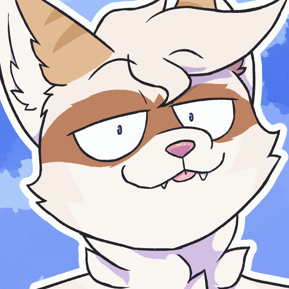 Digital illustrated icon of an anthropormophic character with a "boiling" animated effect. Commissioned by Petruslol