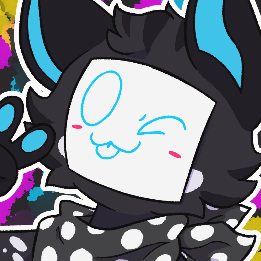 Digital illustrated icon of an anthropormophic character with a "boiling" animated effect. Commissioned by Alyssa 