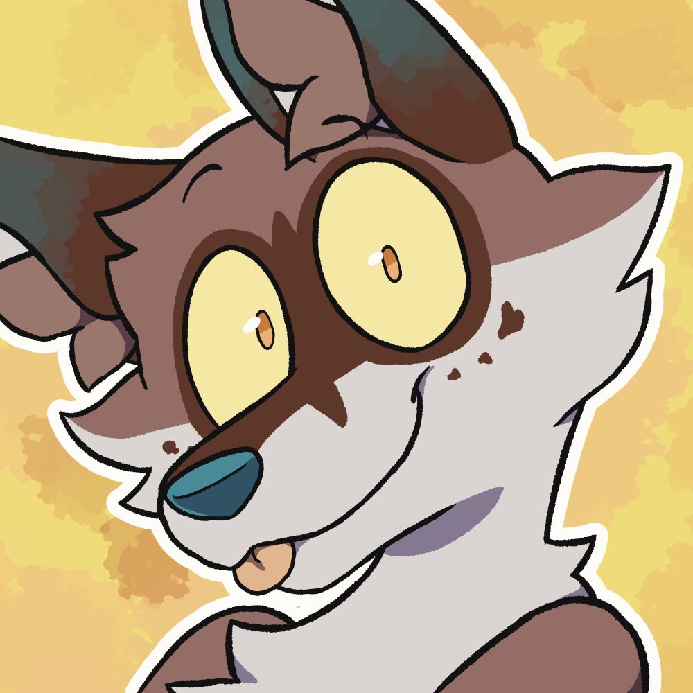 Digital illustrated icon of an anthropormophic character with a "boiling" animated effect. Commissioned by Hekik 