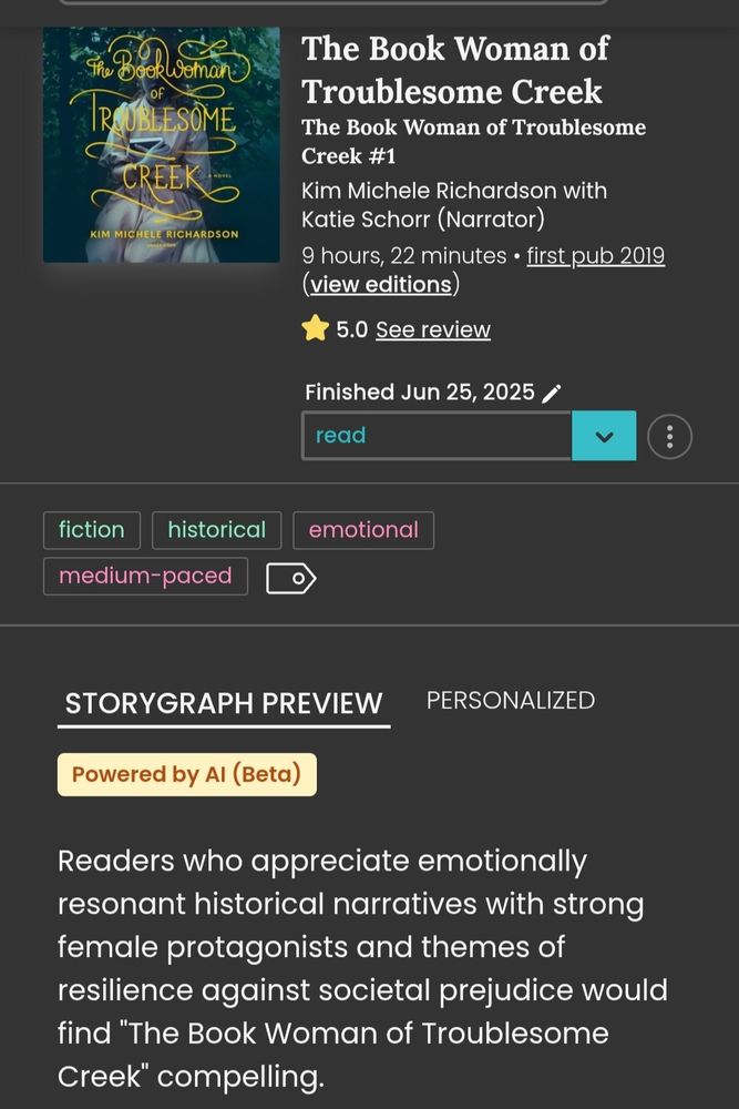 Book info for "The Book woman of Troublesome creek" by Kim Michele Richardson