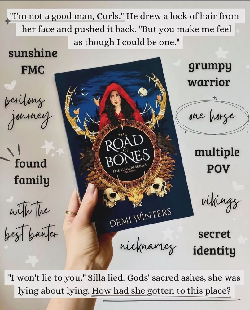 Pic of book cover, The Road of Bones. A fantasy romance. 