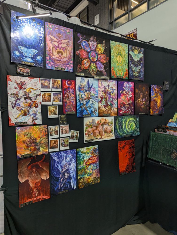 Cait's print wall at Otakon