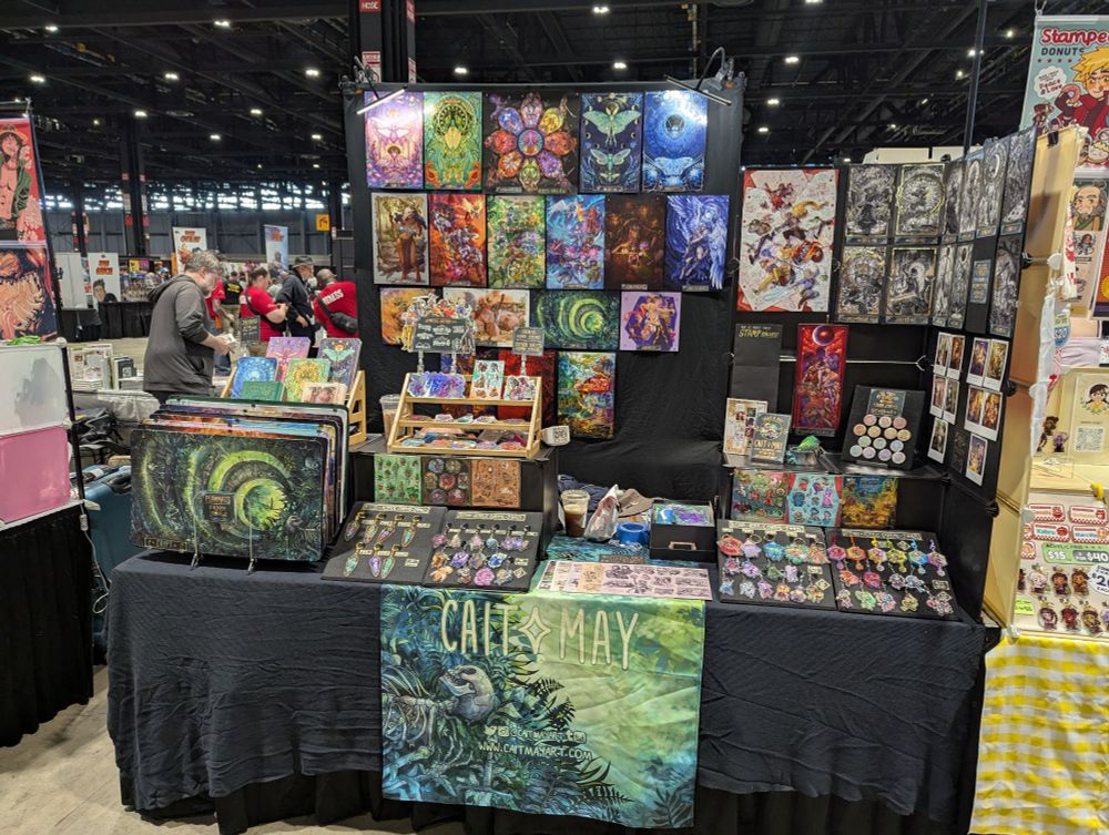 Cait's booth at C2E2 #G-12 