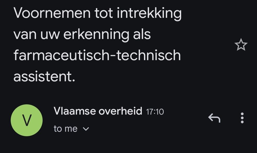 Apothekersassistent-erkenning ingetrokken nadat ik het beroep 10 jaar niet heb gedaan