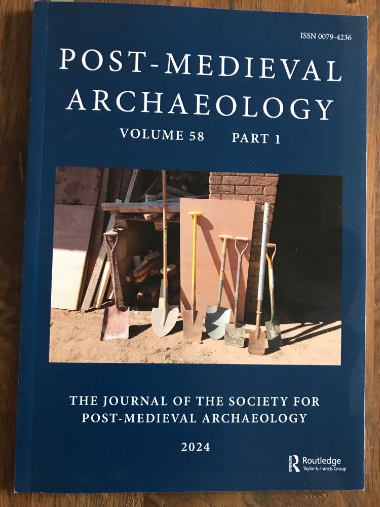 Front cover of Journal of the Society for post-medieval archaeology.