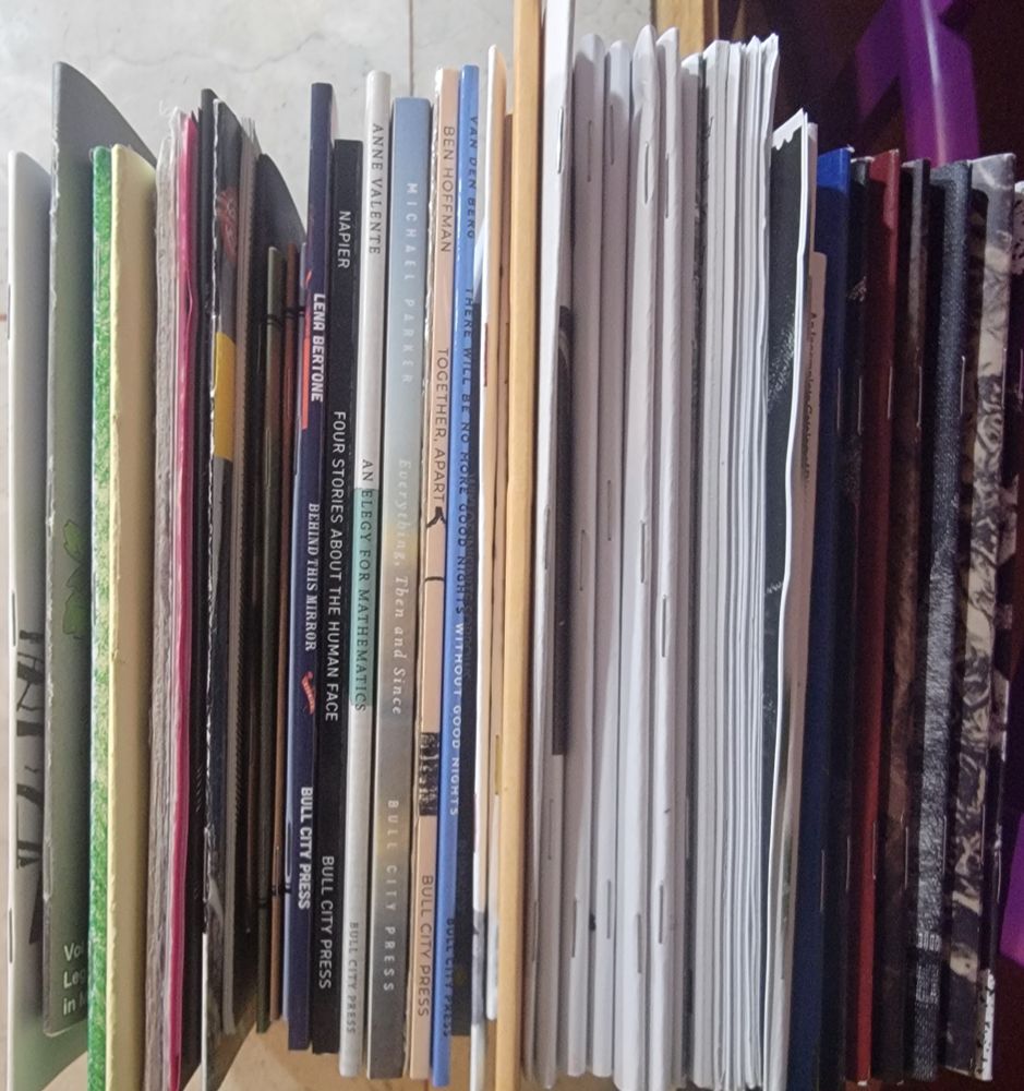 Stack of zines