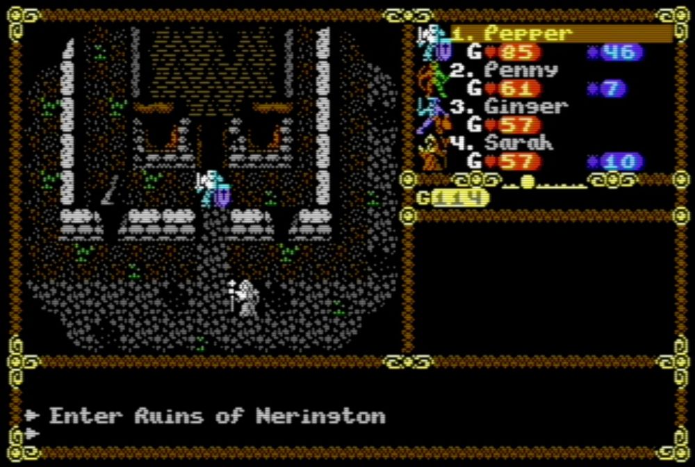 WIP of the Ruins of Nerington, but who is that strange old man?