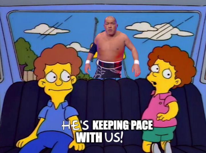 he's keeping pace with us meme