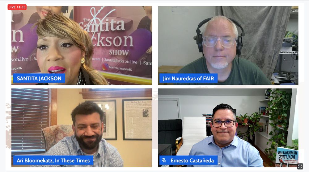 Photo of guests in radio show