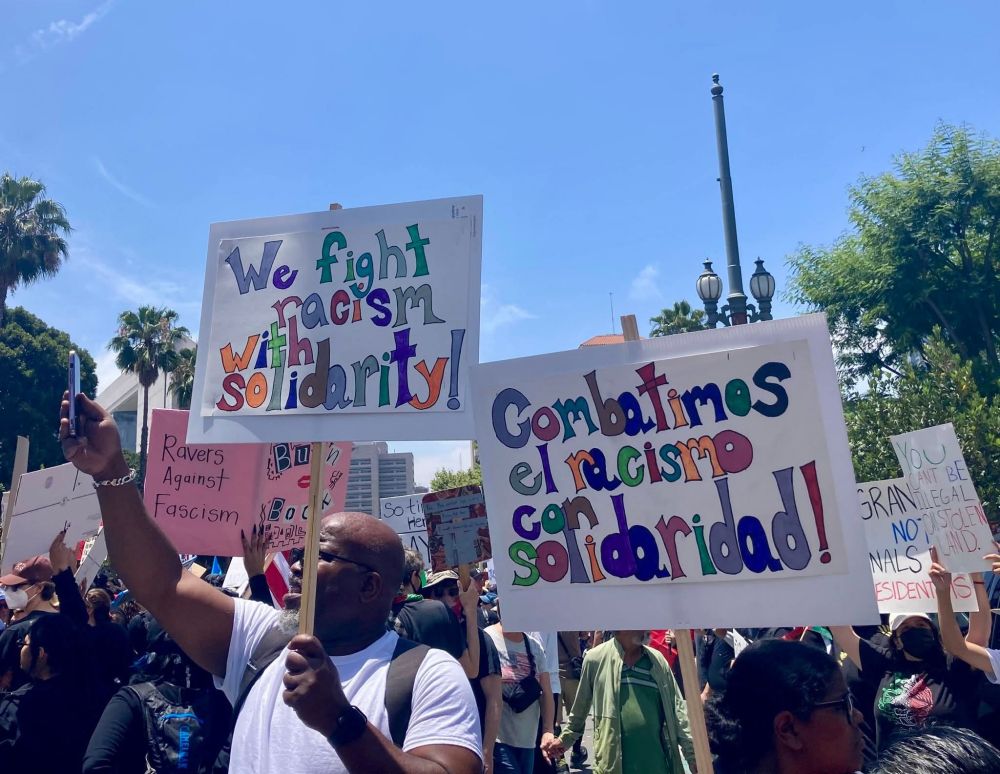 We fight racism with solidarity.