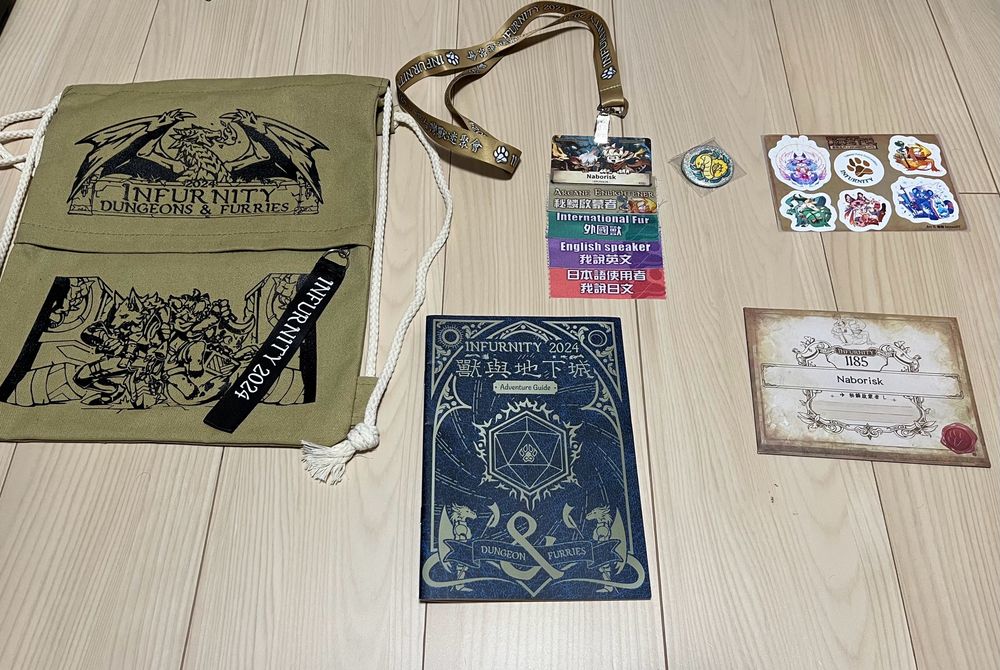 Infurnity 2024 convention swag