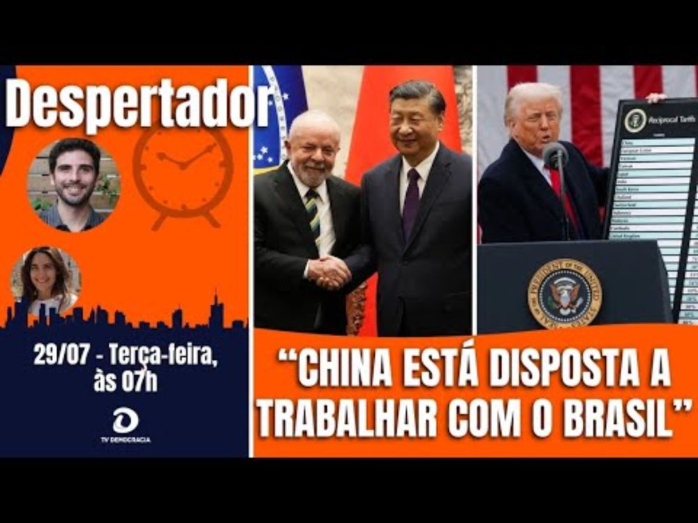 China critica tarifaço de Trump e promete trabalhar com o Brasil. Lula busca negociação |Despertador