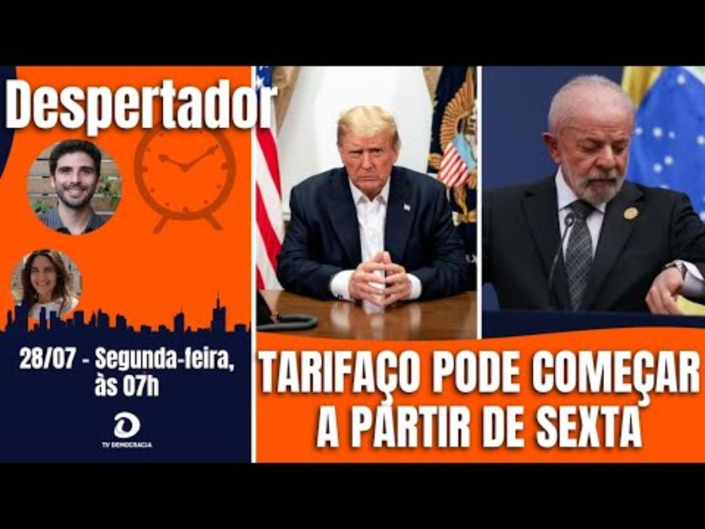 Trump mantém tarifaço contra o Brasil para esta 6ª. Moraes proíbe acampamentos bolsonaristas