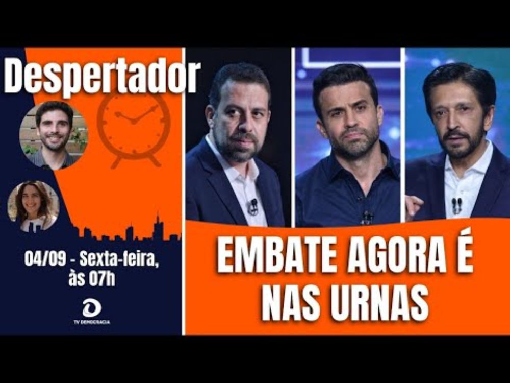 Boulos lidera no Datafolha. Debates na Globo marcam reta final das eleições | Despertador 1.018