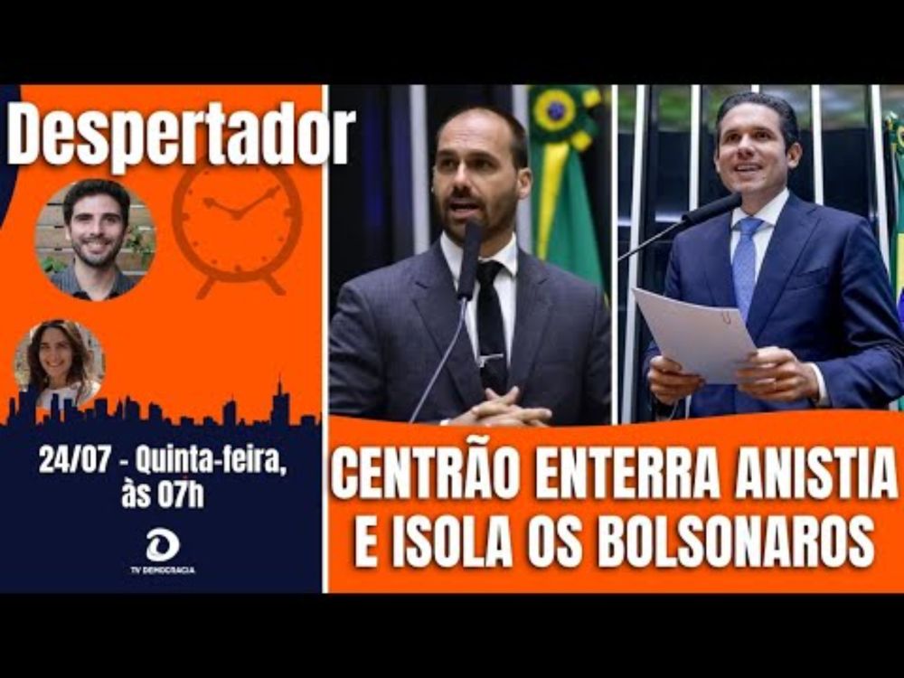 Congresso resiste a chantagem bolsonarista e enterra Anistia. Trump na lista de Epstein. E+ notícias