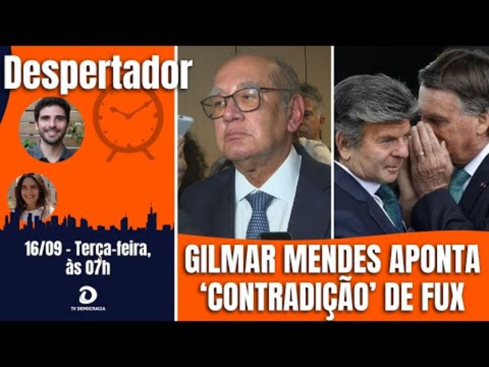 Gilmar Mendes aponta incoerência de Fux. E novas sanções dos EUA podem levar Bolsonaro para a Papuda