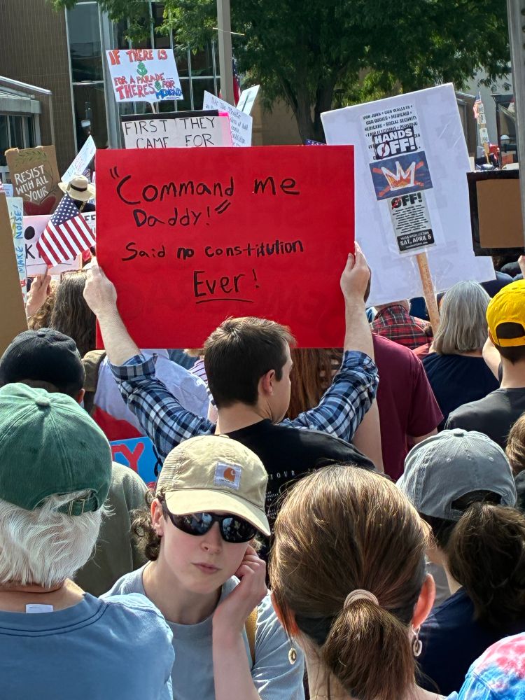 Command me Daddy say no Constitution ever