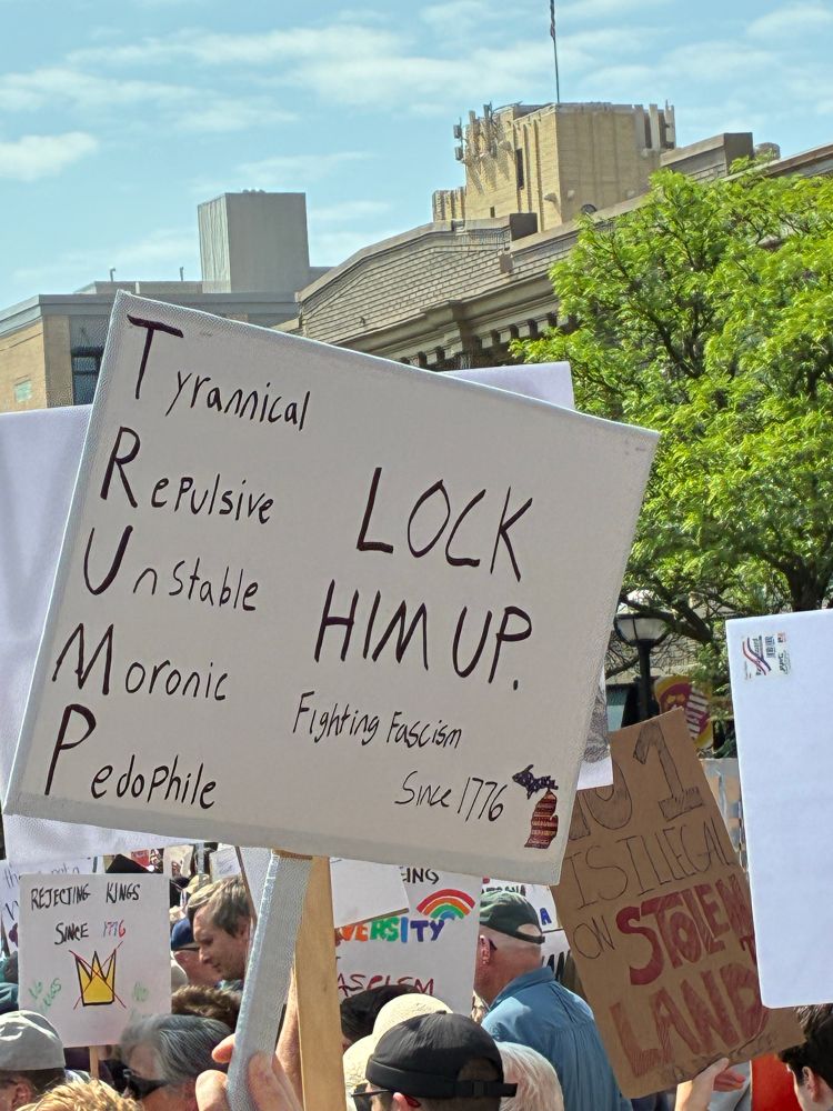 TRUMP: tyrannical repulsive unstable moronic pedophile