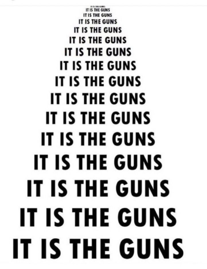 It’s the guns