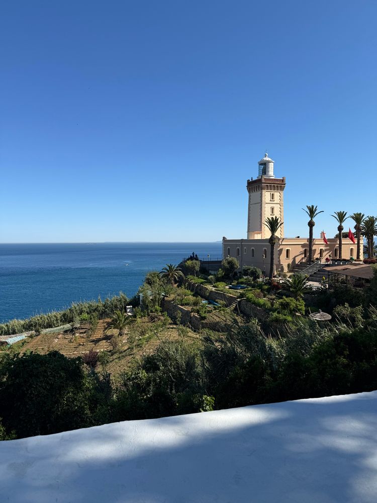 Light house overseeing the med and Atlantic in Tangier