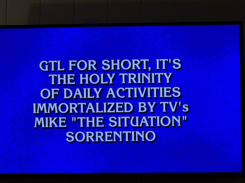 Jeopardy question about Jersey Shore