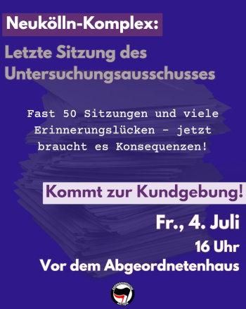 Flyer zur Kundgebung