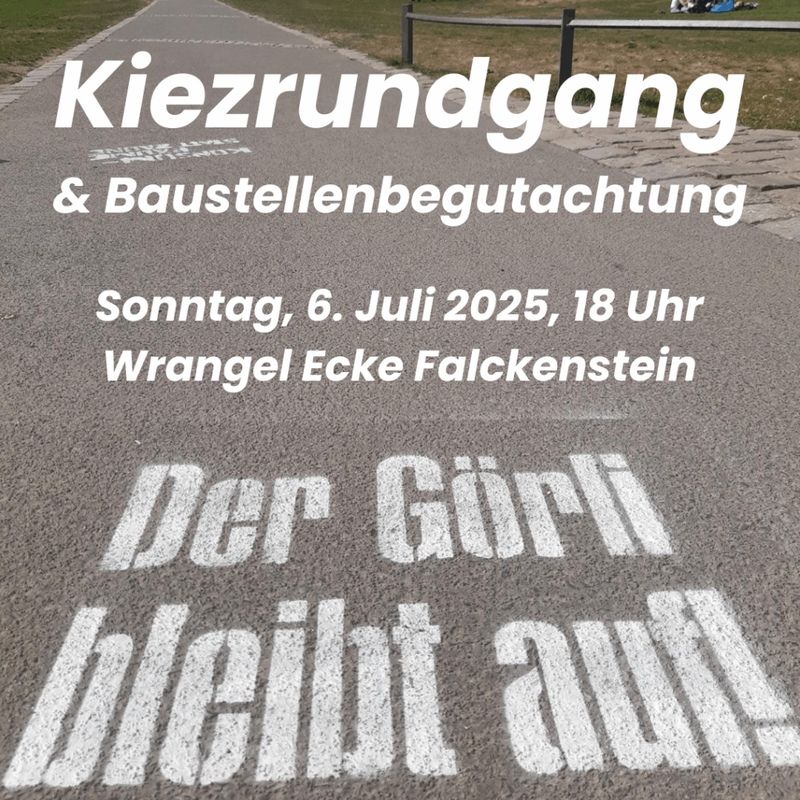 Flyer Kiezrundgang Görlitzer Park 6.7.