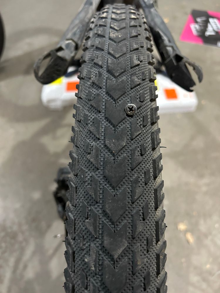 My flat culprit was a nasty screw.