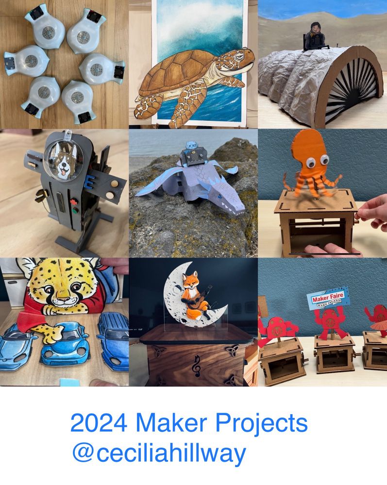 A collage of different projects made in 2024.