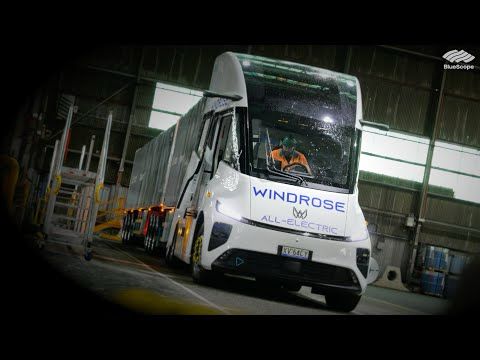 Windrose All-electric Prime Mover Trial with BlueScope and Toll