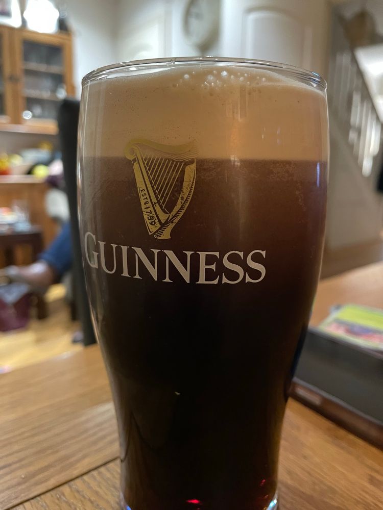 A badly poured Guinness 