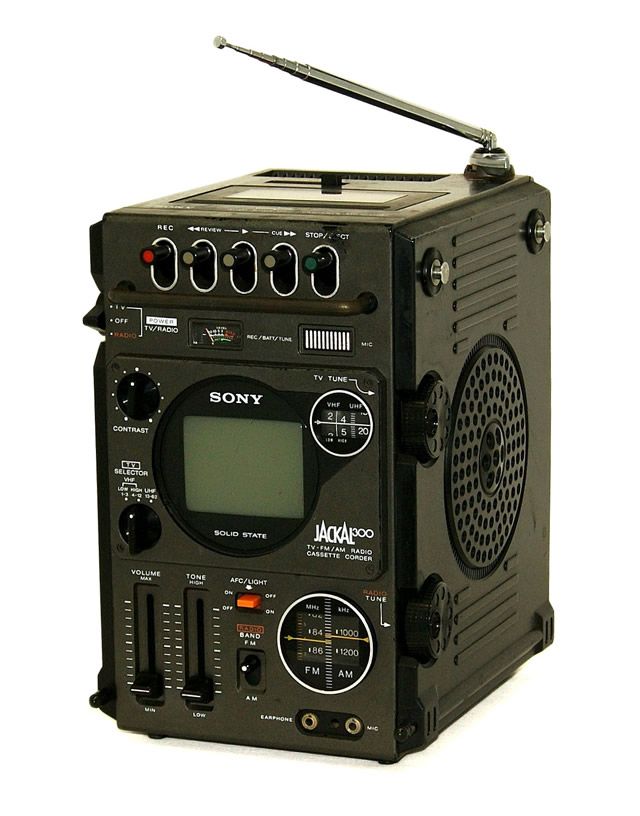 Sony Jackal portable radio/cassette/television set