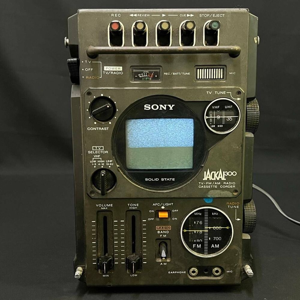 Sony Jackal portable radio/cassette/television set