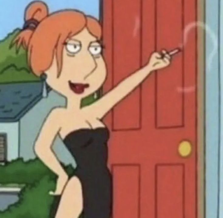 Lois griffin who is me in this case abokt to explain to her family why colonialism  is the root of all our family problems and why we have generational poverty 