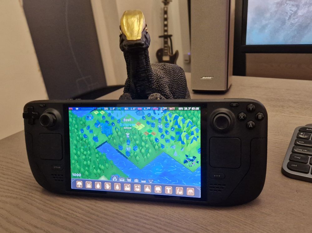 Deisim running on steam deck