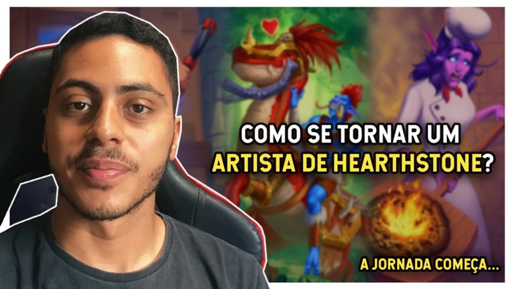 ARTISTA MOSTRA SEU DIA DE ESTUDOS PARA CONSEGUIR TRABALHAR COM HEARTHSTONE | JORNADA #01