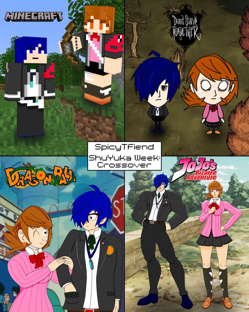 ShuYuka imagined in different style (Minecraft, Don’t Starve, Dragon Ball, & Jojo’s Bizarre Adventure)