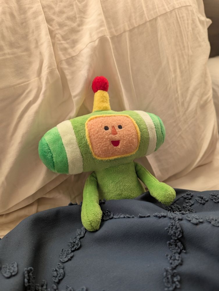 The prince of all cosmos tucked into bed