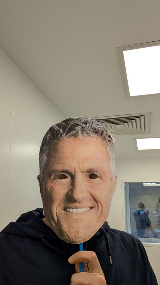 Ralf Schumacher pappmaske 