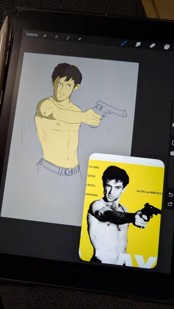 Wip from the taxi driver in Ghibli style 